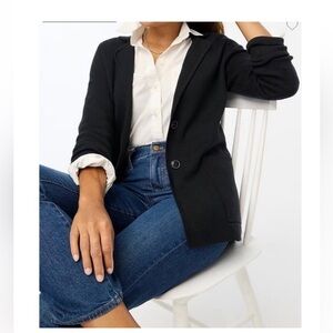 J. Crew Factory Black Sweater Blazer